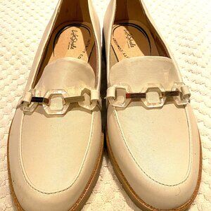 LifeStride Optimist Slip On Loafers  (2 Pair) -- Bone and Walnut Brown  Size 10W